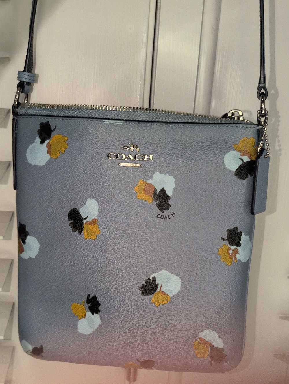 Coach Field Flora  Floral Leather Crossbody Bag F 59848  Year 2017